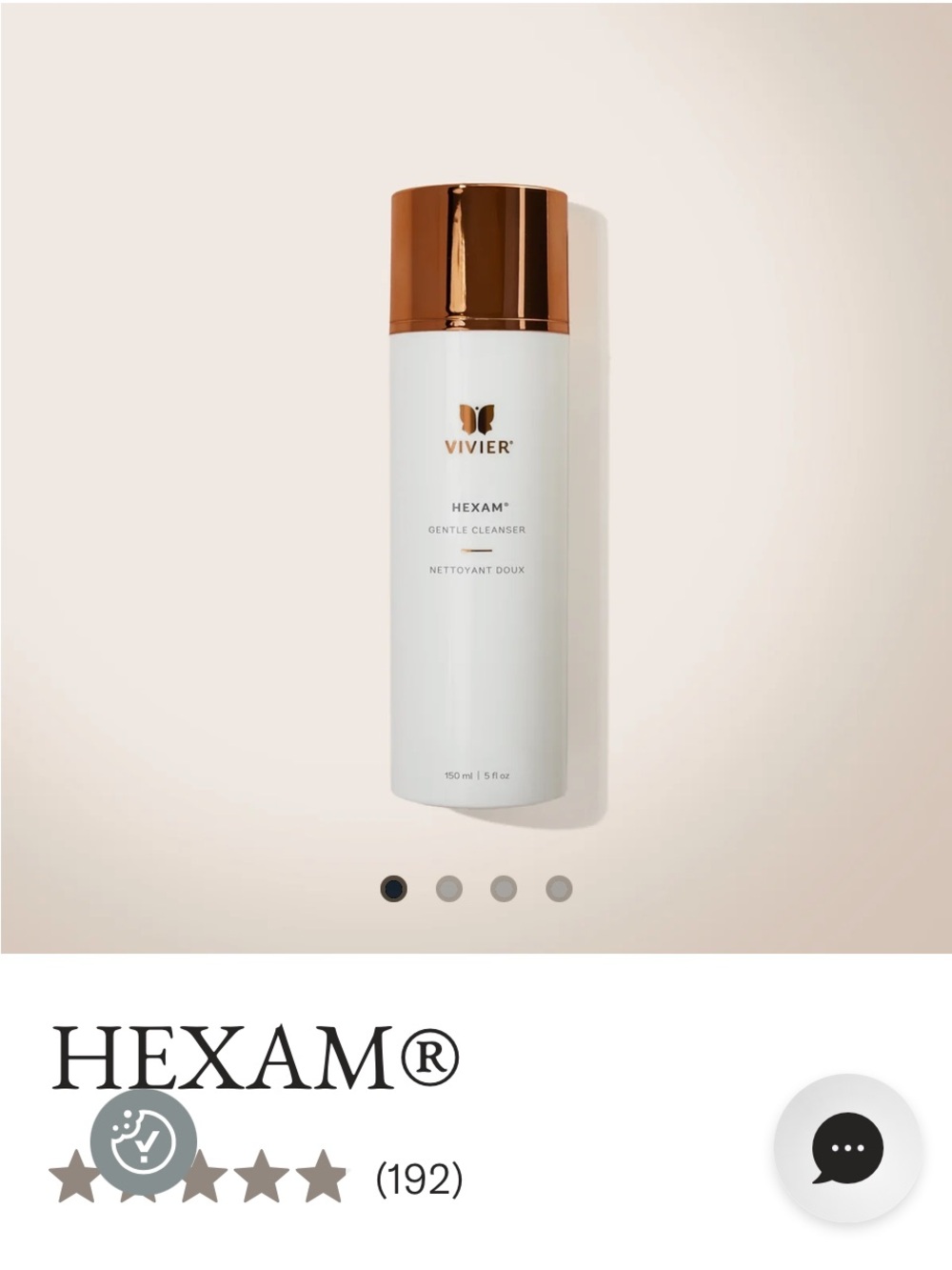 VIVIER HEXAM Gentle Cleanser 150 ml BRAND NEW STILL SEALED